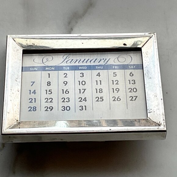 Sterling Silver Tiffany & Co Perpetual Calendar Vintage - Picture 5 of 11